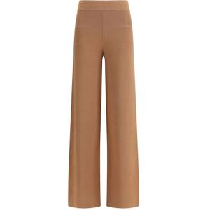 Max Mara, Dames, Broeken, Bruin, Maat: M Viscose,