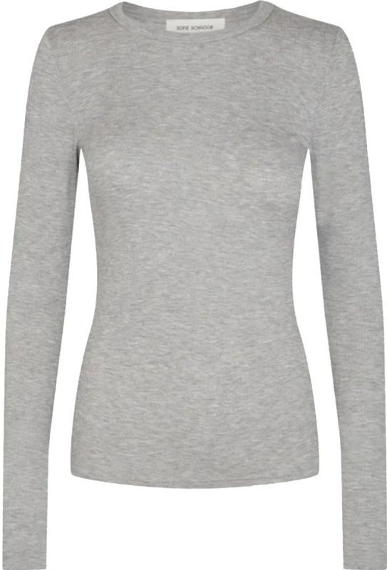 Sofie Schnoor - Snos 243 - Blousetop - Grijs - 90% Viscose, 10% Spandex