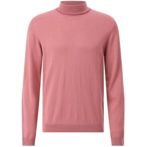 Roberto Collina, Heren, Truien, Roze, Maat: 4XL Wol,