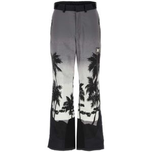 Palm Angels, Heren, Broeken, Grijs, Maat: L Polyamide,