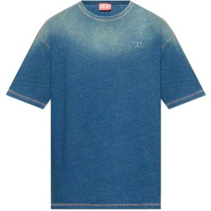 Diesel, Heren, Tops, Blauw, Maat: S Katoen,