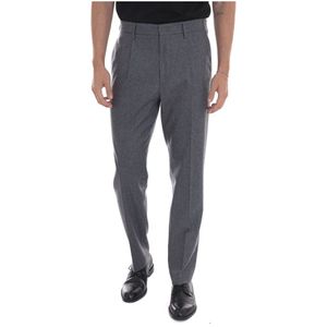 Hindustrie, Heren, Broeken, Grijs, Maat: S Wol,