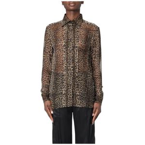 Tom Ford, Dames, Blouses & Shirts, Veelkleurig, Maat: M Zijde,