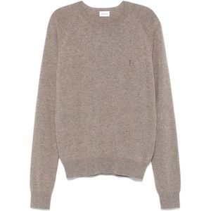 Saint Laurent, Heren, Truien, Bruin, Maat: S Kasjmier,