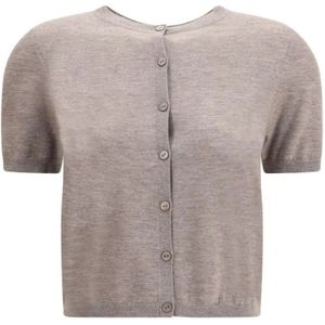 Lisa Yang, Dames, Truien, Beige, Maat: S Kasjmier,