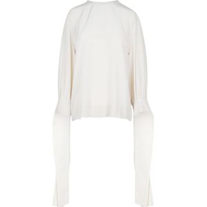 Tela, Dames, Blouses & Shirts, Beige, Maat: XS