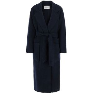 Max Mara, Dames, Mantels, Blauw, Maat: XS Wol,