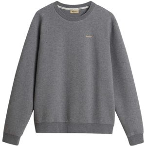 Woolrich, Heren, Sweatshirts & Hoodies, Grijs, Maat: S Katoen,