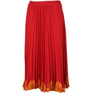 Semicouture, Dames, Rokken, Rood, Maat: S Poliester,