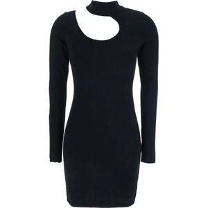 Federica Tosi, Dames, Jurken, Zwart, Maat: M Viscose,