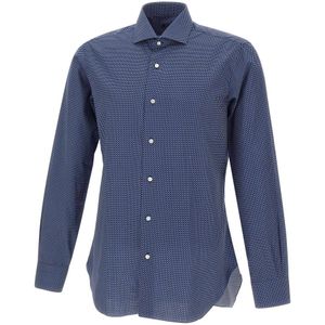 Barba, Heren, Overhemden, Blauw, Maat: 2XL