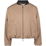 Amber & June - Outdoorjas - Bruin - Blousonstijl - Pluche Voering