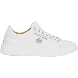 Philipp Plein, unisex, Schoenen, Wit, Maat: 37 EU Leer,