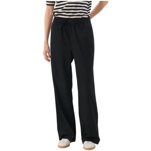 Part Two - Broeken - Zwart - Wijde Pijpen - Elastische Tailleband