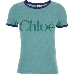 Chloé, Dames, Tops, Groen, Maat: XS Katoen,