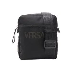 Versace Canvas crossbody-bags , Black , Heren , Maat: ONE Size