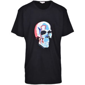 Alexander McQueen, Heren, Tops, Zwart, Maat: XL Katoen,