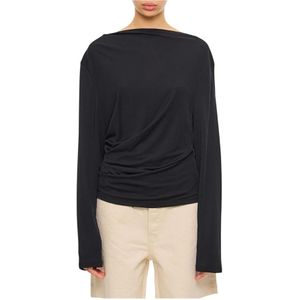 Jacquemus, Dames, Tops, Zwart, Maat: L Viscose,