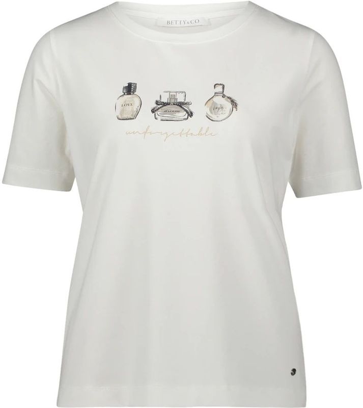 Betty & Co - Casual Shirt - Wit - Dames - Geplaatste Print