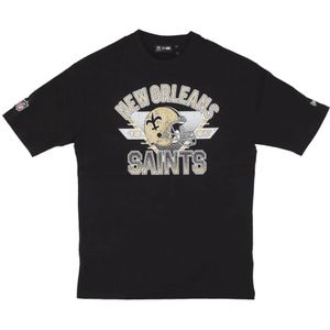 New Era, Heren, Tops, Zwart, Maat: M Katoen,