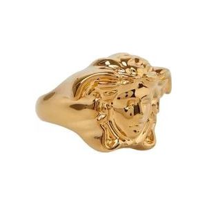Versace Medusa Motief Gouden Ring , Yellow , Dames , Maat: 50 MM
