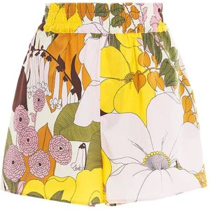 La DoubleJ, Dames, Korte broeken, Veelkleurig, Maat: M Katoen,