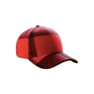 Woolrich Buffalo Check Baseball Cap , Red , unisex , Maat: ONE Size