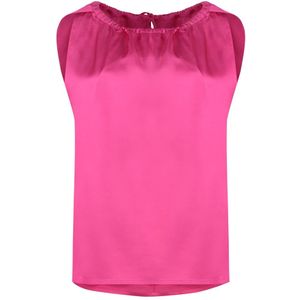 Yves Salomon, Dames, Tops, Roze, Maat: S Satijn,
