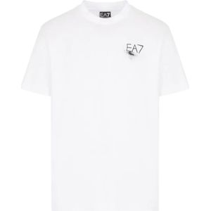 Emporio Armani Ea7, Heren, Tops, Wit, Maat: S