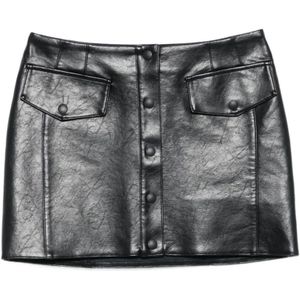Patrizia Pepe, Dames, Rokken, Zwart, Maat: XS Poliester,