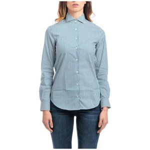 Xacus, Dames, Blouses & Shirts, Veelkleurig, Maat: 2XS Katoen,