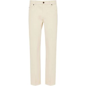 Emporio Armani, Heren, Jeans, Beige, Maat: W36 Katoen,