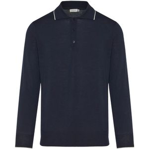 Canali, Heren, Tops, Blauw, Maat: XL Wol,