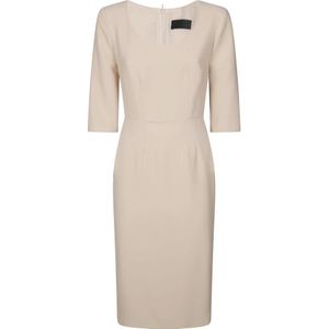 F.It, Dames, Jurken, Beige, Maat: XS