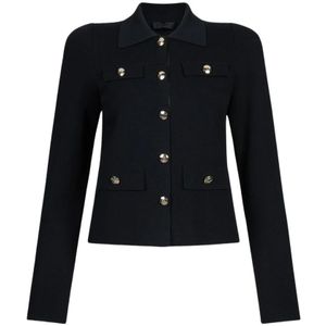 Liu Jo, Dames, Jassen, Zwart, Maat: L Viscose,
