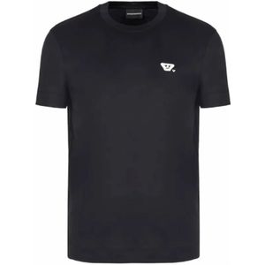 Armani, Heren, Tops, Zwart, Maat: L Katoen,