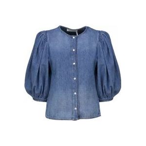 Chloé Denim Hemden , Blue , Dames , Maat: XS