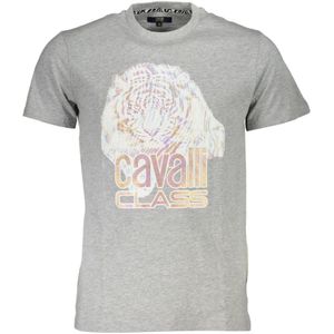 Cavalli Class - Grijs - T-shirt - Korte Mouwen - Heren