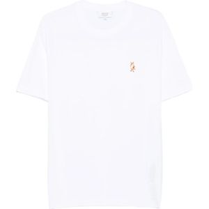 Maison Kitsuné, Heren, Tops, Wit, Maat: L Katoen,