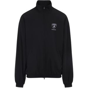 Balenciaga, Heren, Jassen, Zwart, Maat: L