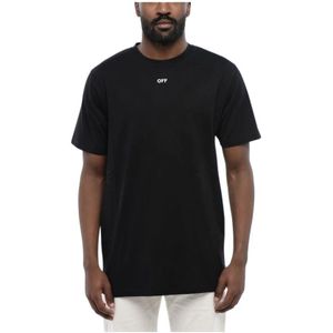 Off White, Heren, Tops, Zwart, Maat: L Katoen,