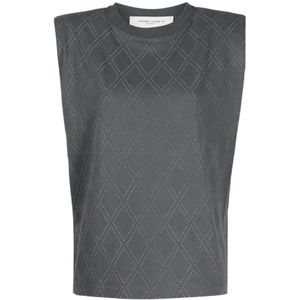 Golden Goose, Dames, Tops, Grijs, Maat: S Katoen,