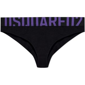 Dsquared2, Dames, Ondergoed, Zwart, Maat: L Katoen,