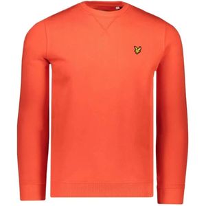Lyle & Scott, Heren, Sweatshirts & Hoodies, Rood, Maat: S Katoen,