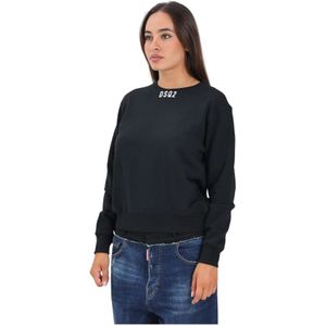 Dsquared2, Dames, Truien, Zwart, Maat: XS Katoen,
