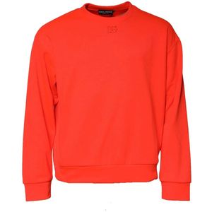 Dolce & Gabbana, Heren, Sweatshirts & Hoodies, Oranje, Maat: M