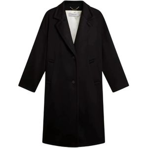 Golden Goose, Dames, Mantels, Zwart, Maat: 2XS Wol,