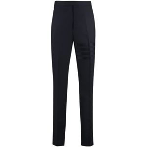 Thom Browne, Heren, Broeken, Blauw, Maat: L Tweed,