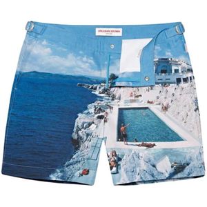 Orlebar Brown, Heren, Badkleding, Blauw, Maat: W31 Poliester,