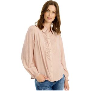 IN Front, Dames, Blouses & Shirts, Roze, Maat: S